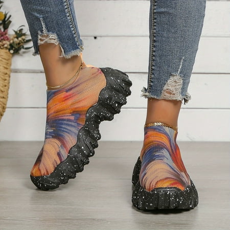 

Versatile & Chic: Women s Breathable Slip-On Low Top Sneakers - Casual Comfort with Solid Color for Fall