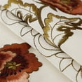 thumbnail image 5 of Mantel de encaje bordado con flores, color crema, corte de lujo, mesa Clo, 5 of 5