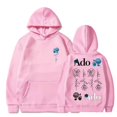 thumbnail image 3 of Sudadera con capucha Ado Blue Rose World Tour Merch Winter para hombre y mujer, unisex, informal, de manga larga, ropa de calle con capucha, 3 of 5