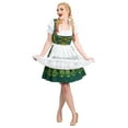 thumbnail image 5 of Dirndl Trachten Haus 3 Piece Short German Oktoberfest Dirndl Cotton Dress for Womens and Girls - Green, 5 of 12