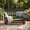 Black, variant on VENTOPYR HDPE Outdoor Glider Benches with 2-Person and Iron Swinging Mechanism, Black