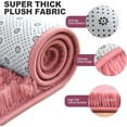 thumbnail image 5 of Softlife Super Soft Rug For Living Room Fluffy Rugs For Dorm Room Cute Plush carpet For Bedroom,6' x 9',Bean Paste Powder, 5 of 7