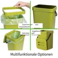 thumbnail image 4 of Kitchen Trash Bin-5L [Fresh Green], 4 of 5