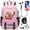 Color3, variant on One Cartoon Piece Classic Backpack Student Daypack Teen Schoolbag Multifunctional Laptop Knapsack with USB Charging Port