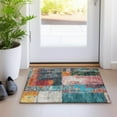 thumbnail image 4 of Dalyn Rugs Machine Washable Indoor/Outdoor Chantille Teal 1'8" x 2'6" Rug, 4 of 7