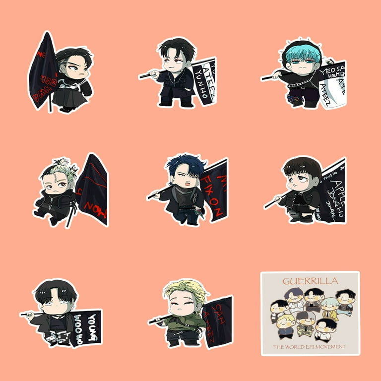 100 Pcs ATEEZ Sticker Pack 2022 ATEEZ MOVEMENT Album