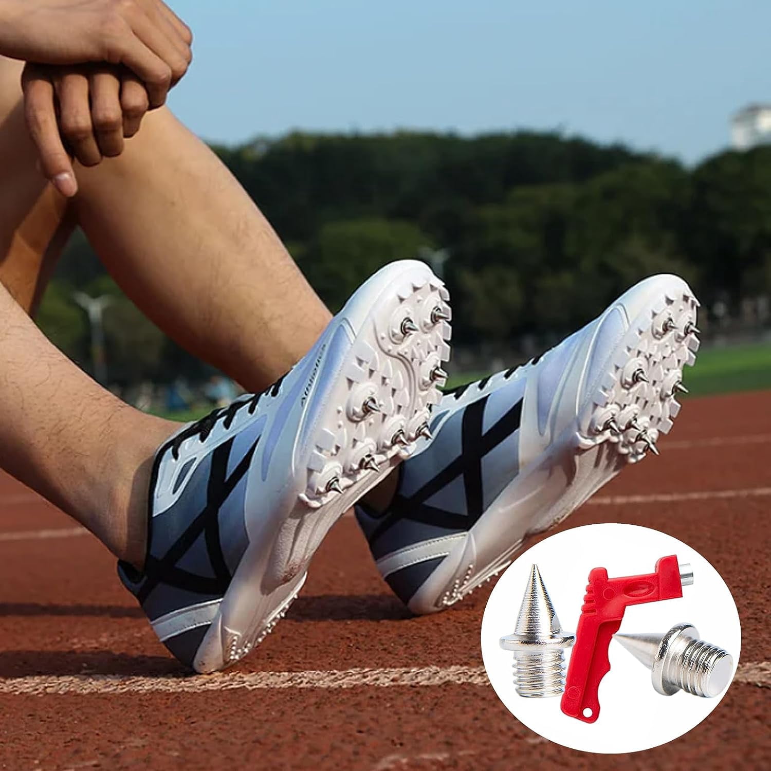 32Pcs Track Spikes, Running Spikes, Spikes for Running Shoes with