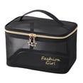 thumbnail image 3 of Double Layer Toiletry Bag Portable Small Tote Bags Bathroom Cosmetic Organizer Women Makeup Bag for Toiletries Essential Oil Single layer, 3 of 9