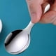 thumbnail image 5 of Cuchara corta, cucharón de sopa de acero inoxidable, cucharón de sopa for el hogar, cuchara de té redonda pequeña, cuchara de arroz for niños, cuchara de helado, 5 of 8