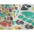 thumbnail image 4 of Ambesonne Dog Lover Quilted Bedspread Set 3 Pcs, Hand Drawn Paws, Queen Size, Multicolor, 4 of 5