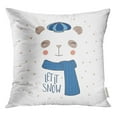 thumbnail image 1 of RYLABLUE Housse de Coussin Visage de Panda Mignon Drôle avec Texte "Let Throw", 1 of 1