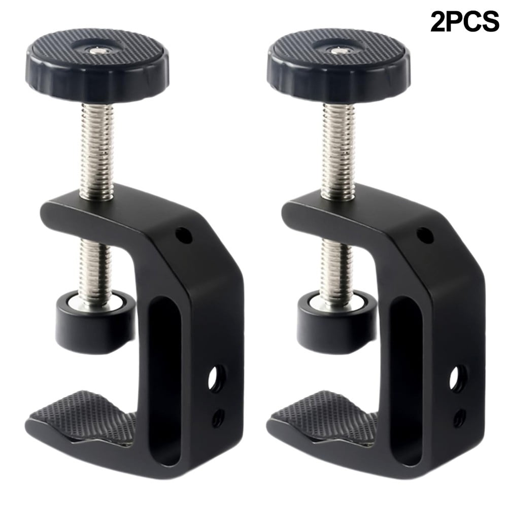 1/2Pcs Small C-Type Clamp Set Aluminum Alloy Table Clamp Screw Clamps Metal Woodworking Vise Grip Bench Vice Diy Tool 2Pcs Fangkenuo