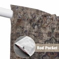 thumbnail image 2 of Boho Vintage Kitchen Window Curtains, Swag Curtains Valance for Bedroom Living Room Bathroom, Modern Geometric Abstract Art Retro Flowers Rod Pocket Window Curtain Block Drapes 2 Panels 36"x36", 2 of 9