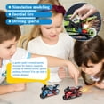 thumbnail image 3 of Friction Powered Flint Motorcycle Toy, Inertia Motion Motorbike Vehicle, Realistic Racing Model for Playtime, Durable Construction, Easy Friction Drive, 3 of 4