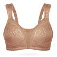 thumbnail image 5 of Wingslove Women's Full Coverage Plus Size Bra Non Padded Wireless Minimizer Bra, Milk Coffee 36C, 5 of 8