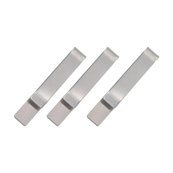 Kuntesetty 3Pcs Simple Skinny Tie Clip Tie Pins for Men Daily Life Business Wedding Gray