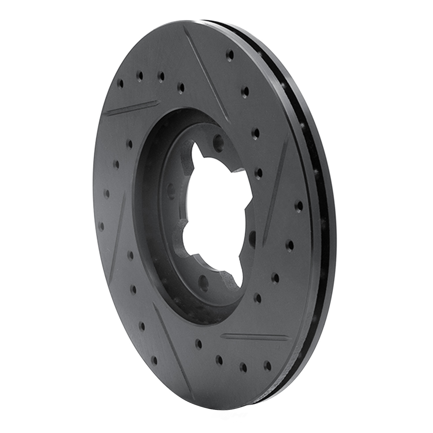 Dynamic Friction Company 633-76013L DFC Brake Rotor - Drilled And Slotted - Black