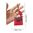 thumbnail image 3 of Ovzne Tassel Owl Bag Keychain - 2.16×1.85in Leather Metal Pendant, Stylish Accessory for Bags Keys, 3 of 3