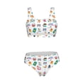 thumbnail image 7 of Pofeuu Hello Summer Cat Print Womens Bathing Suits Modest High Waisted Bikini Sets Cute Halter 2 Piece Swim Suit, 7 of 7