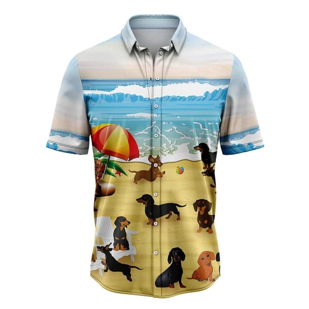Camisa de manga corta para hombre estampado de moda HD top casual gran oferta nueva cómoda suave talla grande
