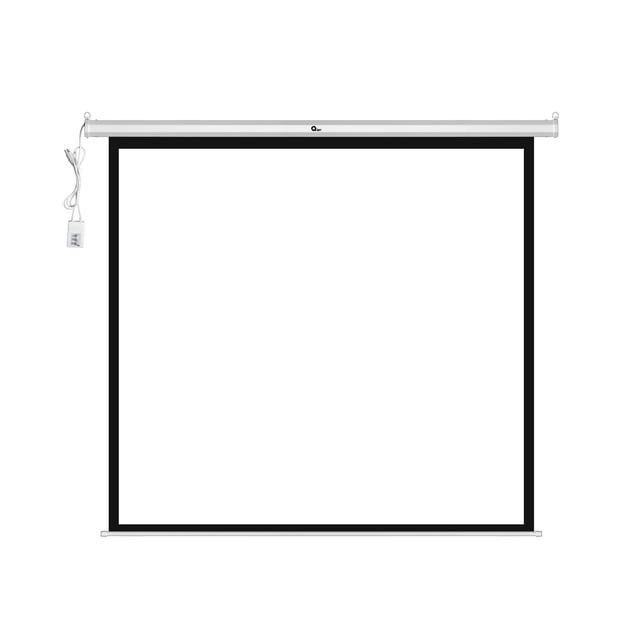 Pantalla para proyector Qian QXS-1E100 electrica de 100 Formato 1:1 HD y FHD