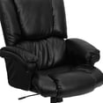 thumbnail image 3 of High Back Black Leather OverStuffed Executive Swivel Chair with Fully Upholstered Arms, 3 of 9