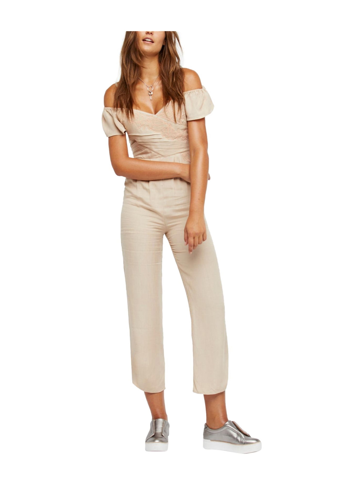 free people green jumpsuit