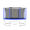 Blue + 12FT, variant on 16FT Trampoline with Balance Bar & Basketball Hoop & Ball,  Reinforced Outdoor Trampoline with Enclosure Net, Acacia Wood/Blue