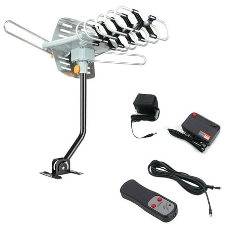Zimtown TV Antenna Amplified Long Range Outdoor HD Digital Rotating with RC +
