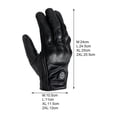 thumbnail image 6 of AURORA TRADE 1 Pair Motorcycle Gloves Non slip Texture Protective Shell Fastener Tape Windproof Unisex Ridding Gloves for Outdoor Sports, 6 of 8