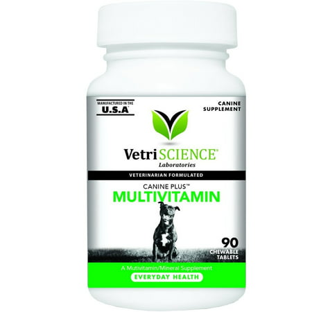 VetriScience Canine Plus Multivitamin for Dogs, 90 Chewable (Best Canine Dna Test Kit)