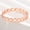 Rose Gold, variant on 925 Sterling Silver Stackable Heart Link Ring for Women, Hollow Interlocked Love Thin Band Ring