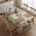 thumbnail image 2 of Pioneer Flower Rectangle Tablecloth 60"x84",Waterproof Polyester Rectangle Table Cloth, Wipeable Spillproof Polyester Tablecloth for Dining, Camping, Indoor and Outdoor, 2 of 5