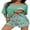 Green, variant on DreamFish Womens Pajama Sets 2 Piece Summer Ladies Short Sleeve Lounge Sleepwear with Pockets PJ Set M-3XL