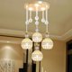 thumbnail image 3 of Candelabro de comedor de cristal de estilo europeo, candelabro Simple de tres cabezas para sala de estar, bar, escalera, pasillo, candelabro pequeño, 3 of 5