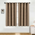 thumbnail image 6 of Superior Jaxon Blackout Curtains Set of 2, Grommet Header Curtain Panel Pair, 52"W x 63"L, Tan, 6 of 6