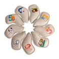 thumbnail image 3 of 9Pcs Colorful Golf Iron Headcover Golf Club Head Cover Sticky for Outdoor Sports Beige, 3 of 8