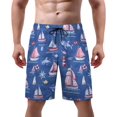 thumbnail image 1 of NICKSUN Men's Swim Trunks, Cute Print Quick Dry Summer Board Beach Shorts with Mesh Lining and Pockets, 1 of 6