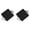 Black, variant on 2PC Stool Cushion Square with Ties, Non- Bar Stool Cushion Seat Pad for Dining Chairs, Square Cushion with Ties for Bar Stool Home Kitchen,10x10 Inch