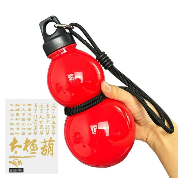SharkTRUE Botol Air Sukan, Reka Bentuk Labu, Gaya Retro Cina Vintaj, Kapasiti Besar ML,