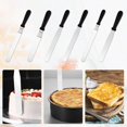 thumbnail image 6 of TNOBHG Dishwasher Safe Spatula Cream Spatula Stainless Steel Cake Spatula with Ergonomic Handle for Home Kitchen Bakery, 6 of 8