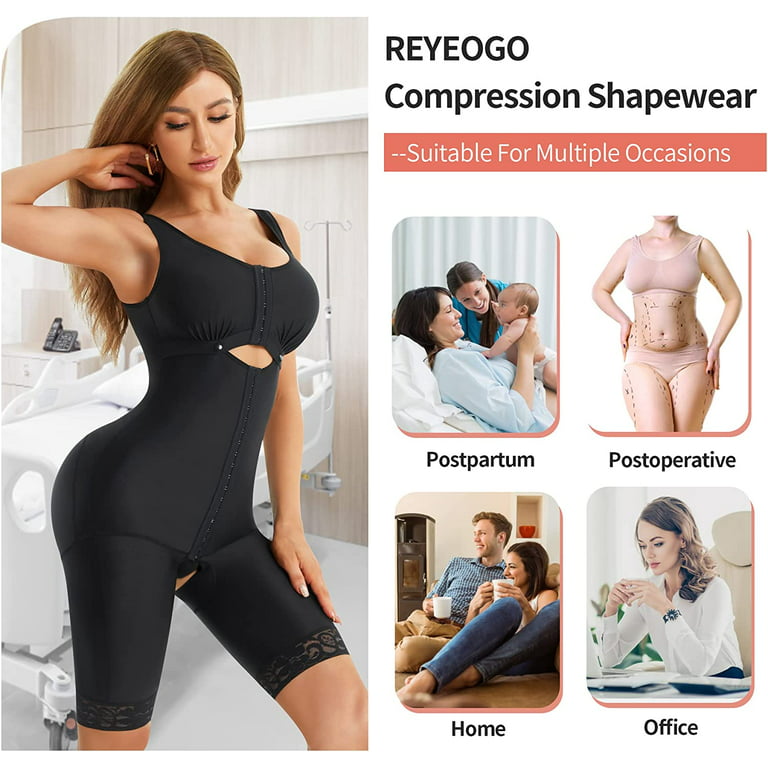 REYEOGO Compression Bodysuit Shapewear Slimming Body Shaper for
