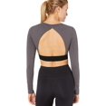 thumbnail image 3 of Soffe Women's Grace Long Sleeve Crop Top - 1231V, 3 of 3
