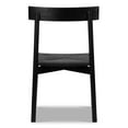 thumbnail image 5 of Poly and Bark Poly & Bark Hamm Dining Chair - Solid Wood with Woven Seat Pitch Black, 5 of 5