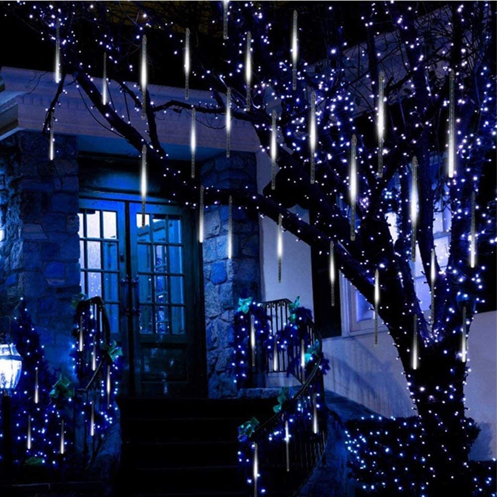 GLUAAE Meteor Shower Falling Rain Lights 360-LED photo 8