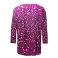 thumbnail image 4 of Women Blouse 3/4 Sleeve Petite, Lace Blouses for Women Plus Summer Clothes for Women 2026 Vacation Trendy White Summer Tops for Teens Beach Shirt Sunshine White, 4 of 5