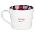 thumbnail image 2 of Christian Art Gifts Coffee Mug Be Still and Know Navy Floral Psalm 46:10, 13 oz, White Ceramic, 2 of 3