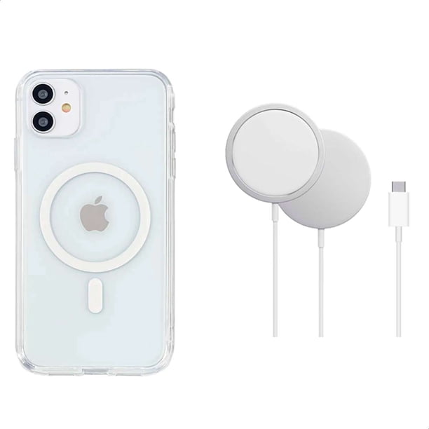 YUWY Kit Accesorios Compatibles Con MagSafe Para iPhone 12 Antigolpes Combo de Funda y Base Inalámbrica Para iPhone 12 Kit Accesorios Regalo Para iPhone