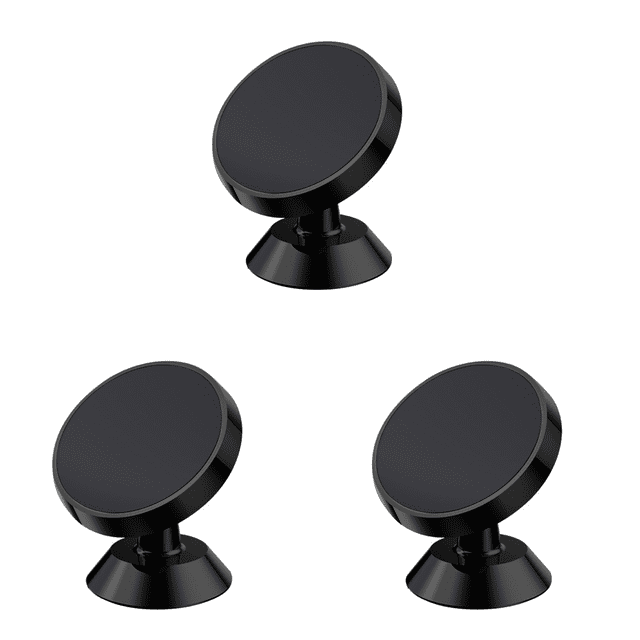 Soporte magnético para teléfono 360 Soporte giratorio para automóvil para iPhone 14 13 12 Negro