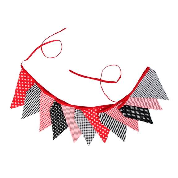 Halloween Pennant Banners Thanksgiving Bunting Flags Decors Cotton Fabric Bunting Banners Holiday Party Decoration
